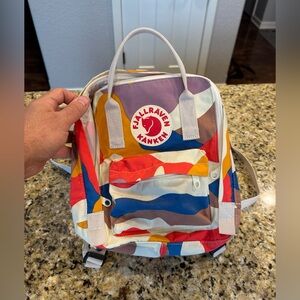 Fjallraven Kanken Backpack Art Mini 23611 Multicolor Spring Camo RETIRED